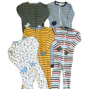 Gerber Onesies Brand Toddler Boy Lot of 5 One Pieces Size 3T Multicolor Preowned